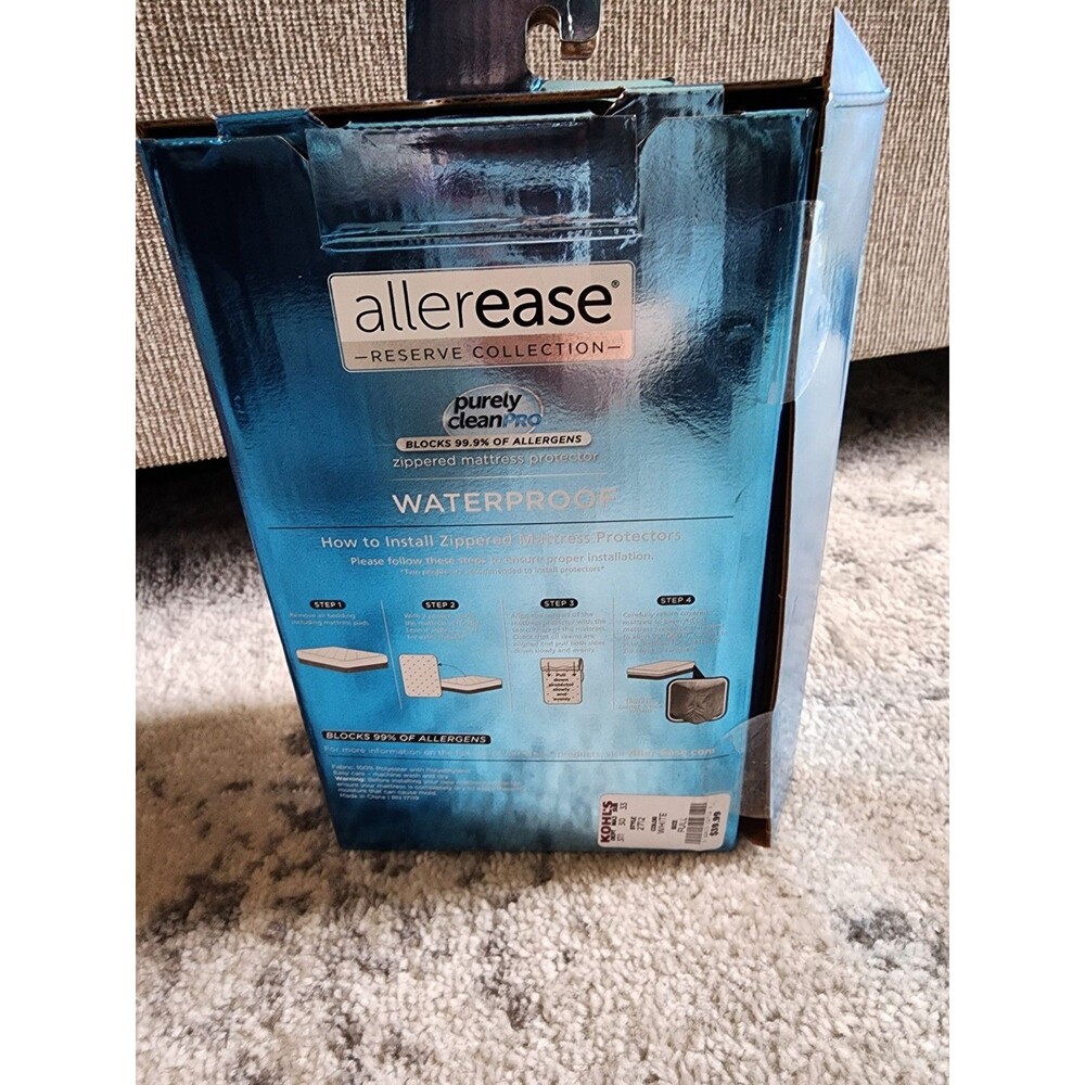 NEW AllerEase Waterproof Mattress Protector Stain Protection Full Size Allergen - Picture 3 of 8
